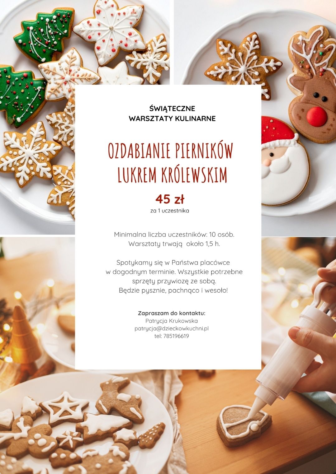 oferta warsztaty kulinarne pierniki święta wrocław